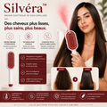 Silvéra™ Brosse Lissante à Chauffage Rapide  Des Cheveux Lisses et Soyeux en Seulement 5 Minutes