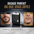 TrimFlex™ Mini Rasoir Électrique Technologie Rotative UltraGlide  Finition Impeccable en 90 Secondes