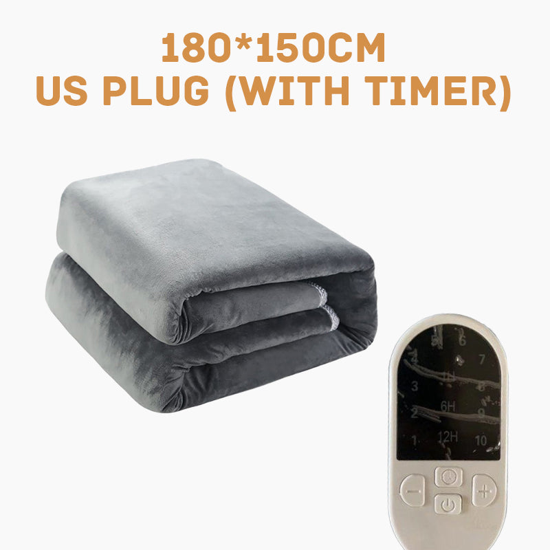🛏️ 50% DE RÉDUCTION! ✨ Couverture Chauffante Électrique - 6 Niveaux de Chaleur pour un Confort Optimal en Hiver ❄️🔌