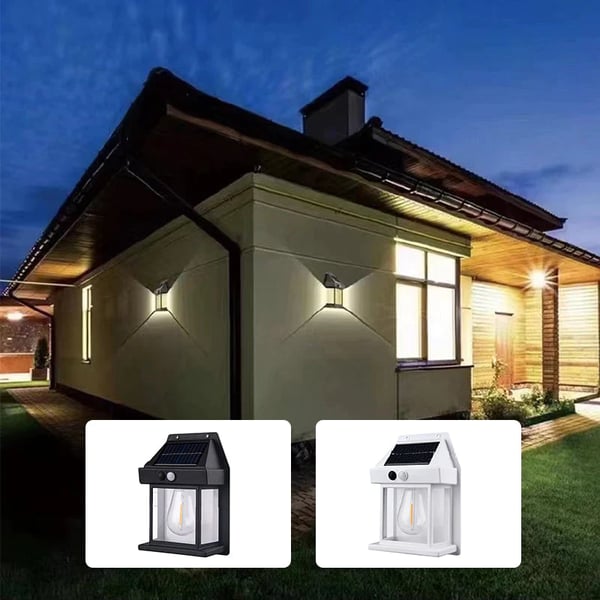 🔥VENTE LIMITÉE 50 % DE RÉDUCTION🔥Applique murale solaire à détecteur de mouvement en tungstène