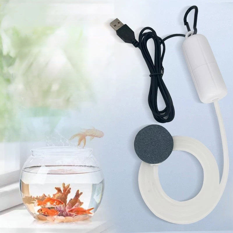 【📍Série pour Aquarium📍】Pompe à oxygène USB silencieuse – Moteur en cuivre pur, fonctionnement discret, idéale pour aquariums. Disponible en plusieurs couleurs !